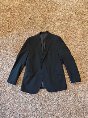 jf j.ferrar Men's Black Sport Coat Blazer